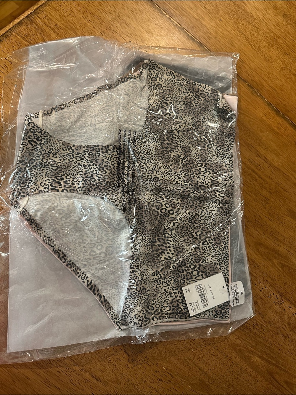Women’s  Leopard Print Hipster Briefs - Beige/Black 4 pair